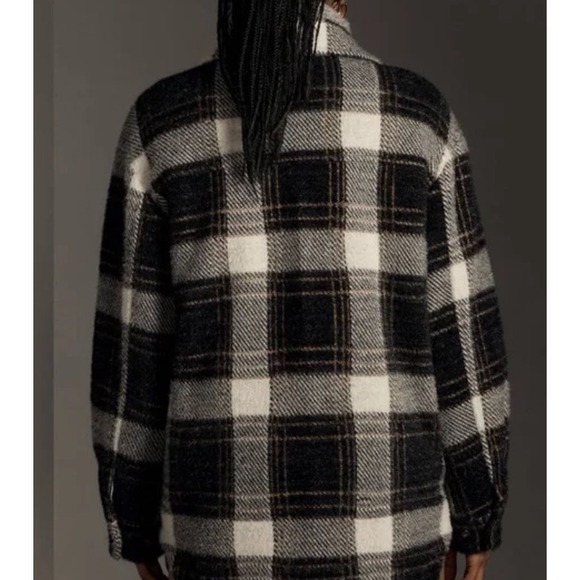 NWT Greylin Anthropologie Plus Size 2X Plaid Button Up Shirt Jacket Oversized‎ - Picture 2 of 12